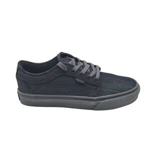 Vans Skate Chukka Low Denim Grey Black Skateboard Shoe‎ Size 6.5